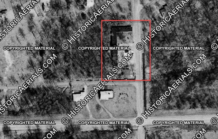 Bel-Air Apartment Motel (Port Austin Motel) - 1968 Aerial Photo (newer photo)